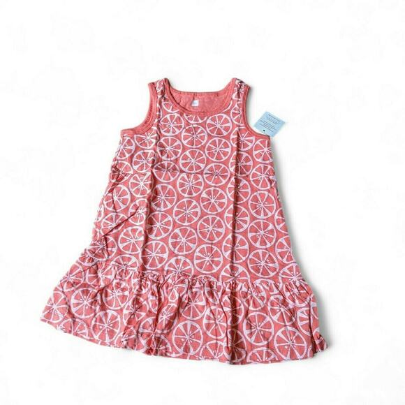 Nwt Tea Collection Tangerine Circles Tank Dress - Picture 1 of 3